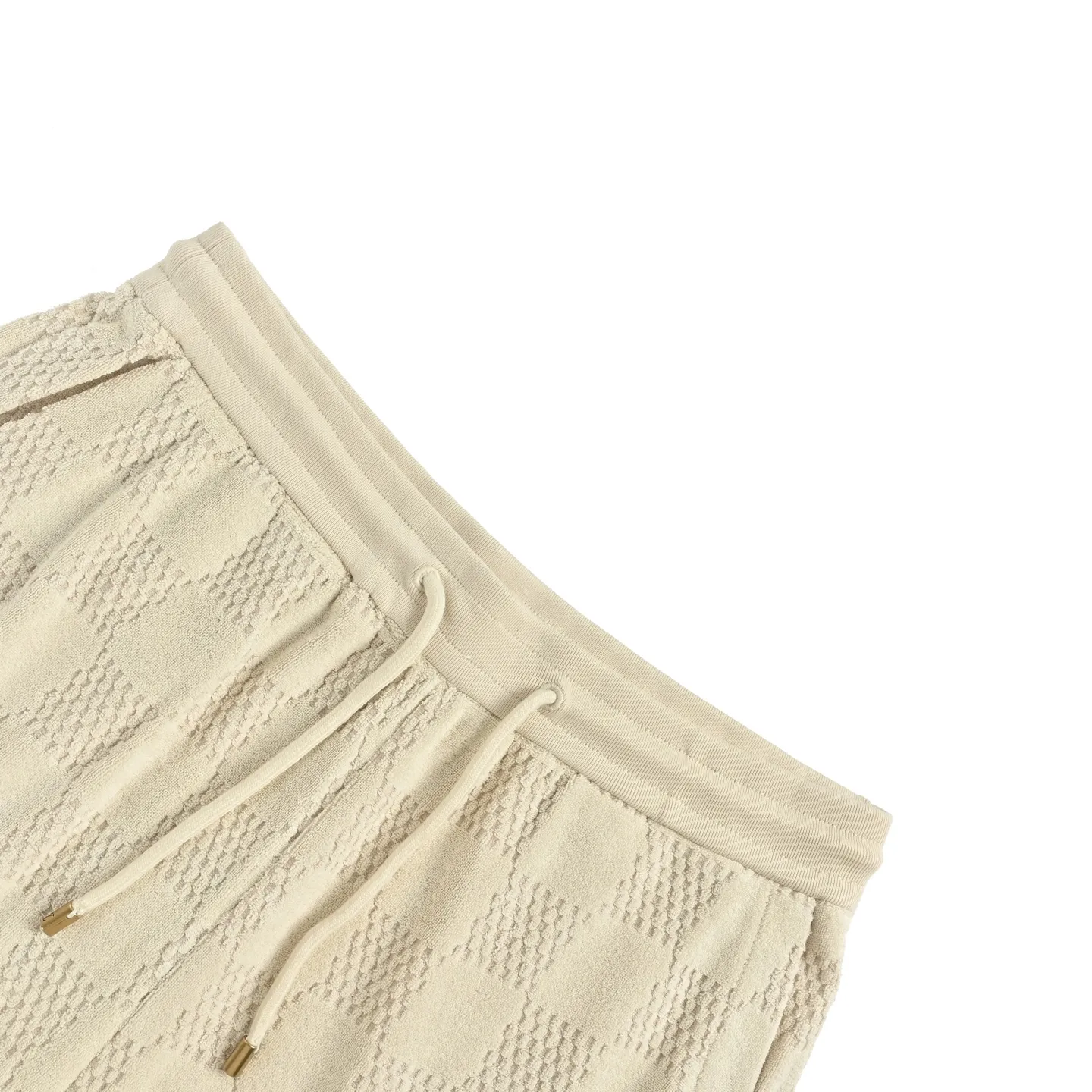 Louis Vuitton/Louis Vuitton checkerboard drawstring terry shorts